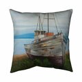 Begin Home Decor 26 x 26 in. Old Abandoned Boat-Double Sided Print Indoor Pillow 5541-2626-CO38